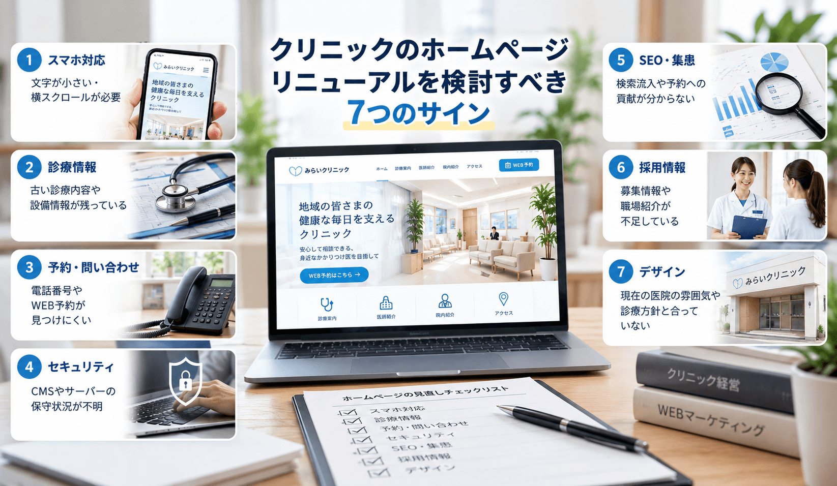 ホームページリニューアルを検討すべき7つのサイン
