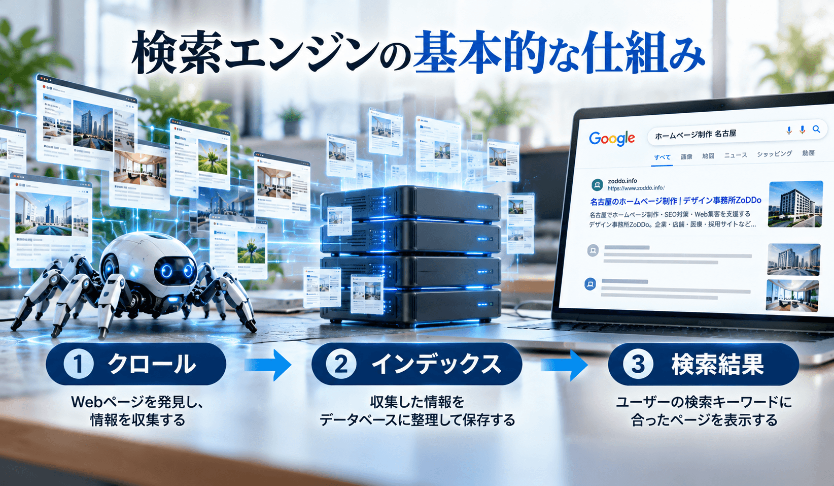 検索エンジンの基本的な仕組み