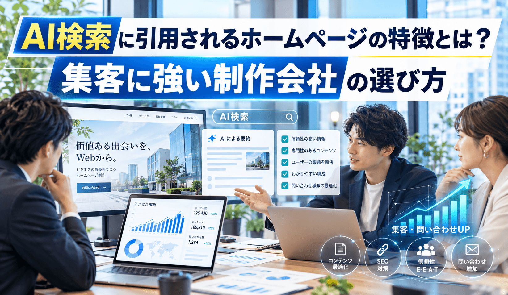 AI検索に引用されるホームページの特徴とは？