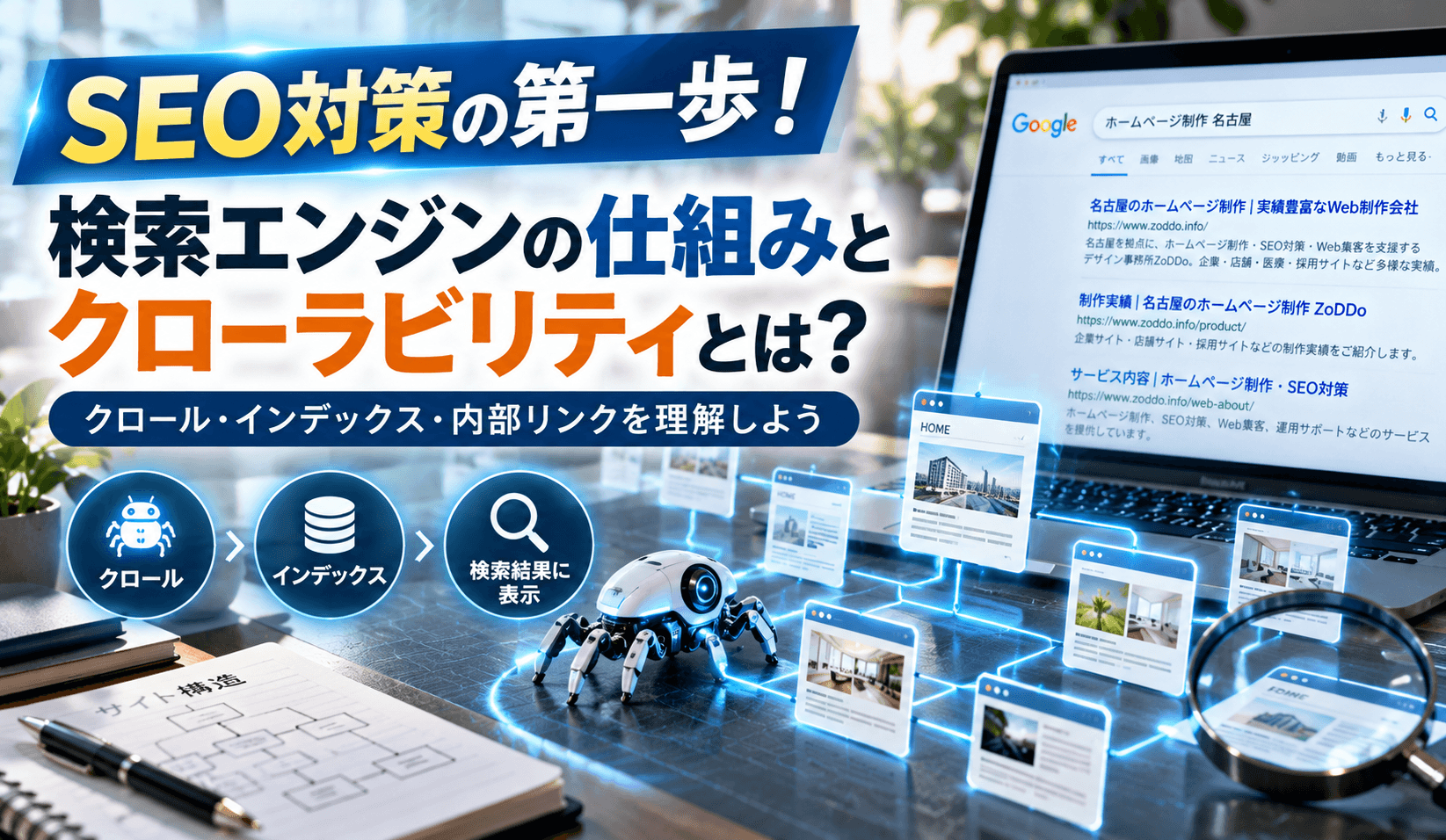 検索エンジンの仕組みとクローラビリティとは?